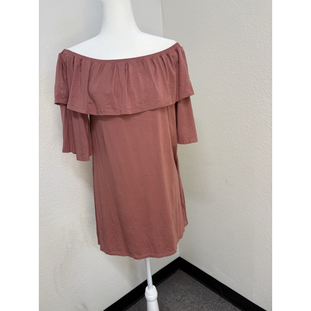 Rachel Pally NWT Women's Kylian Dress color ADOBE Size L Large